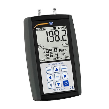Pce Instruments Differential Pressure Gauge, -100 to 200 kPa relative PCE-PDA 100L